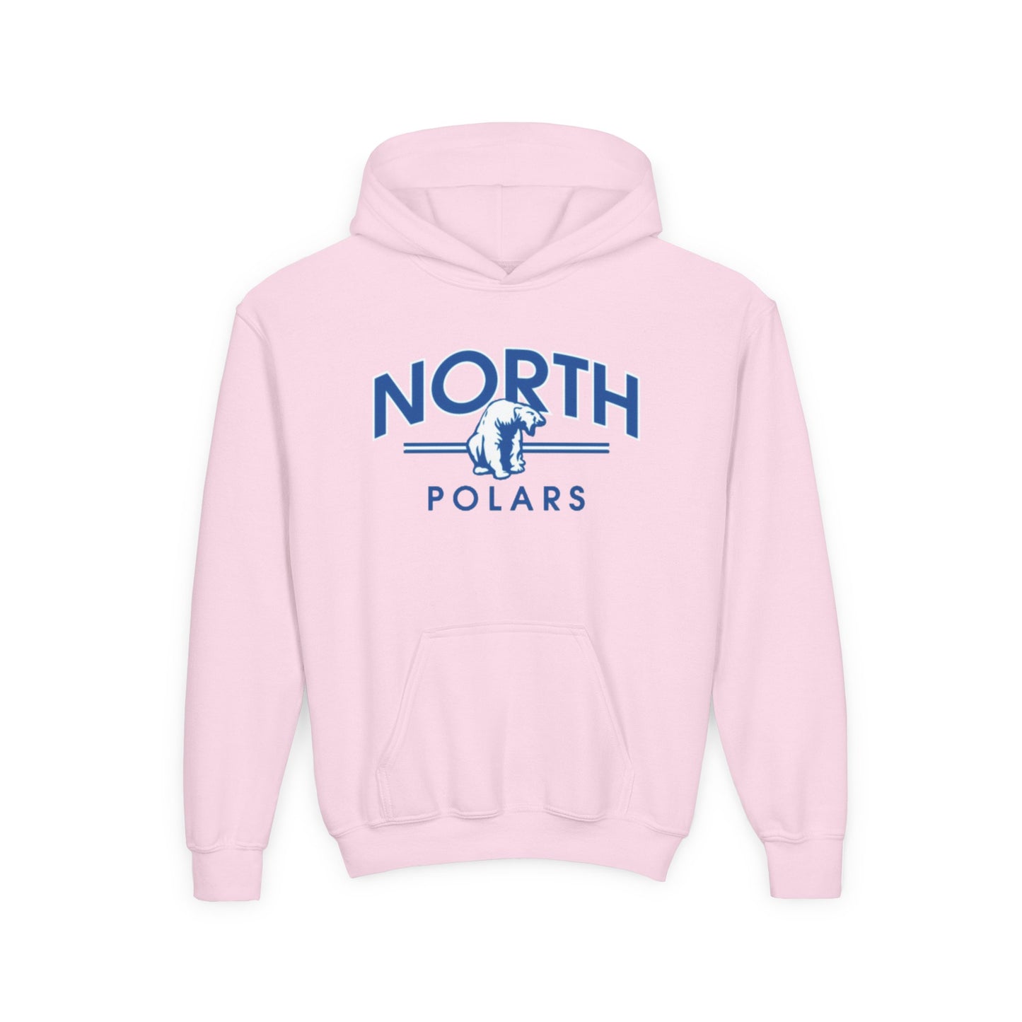Minneapolis North Polars Youth Hoodie - Cozy Heavy Blend Sweatshirt for Kids