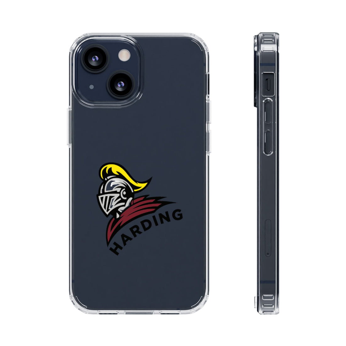 Clear Phone Case with Harding Logo