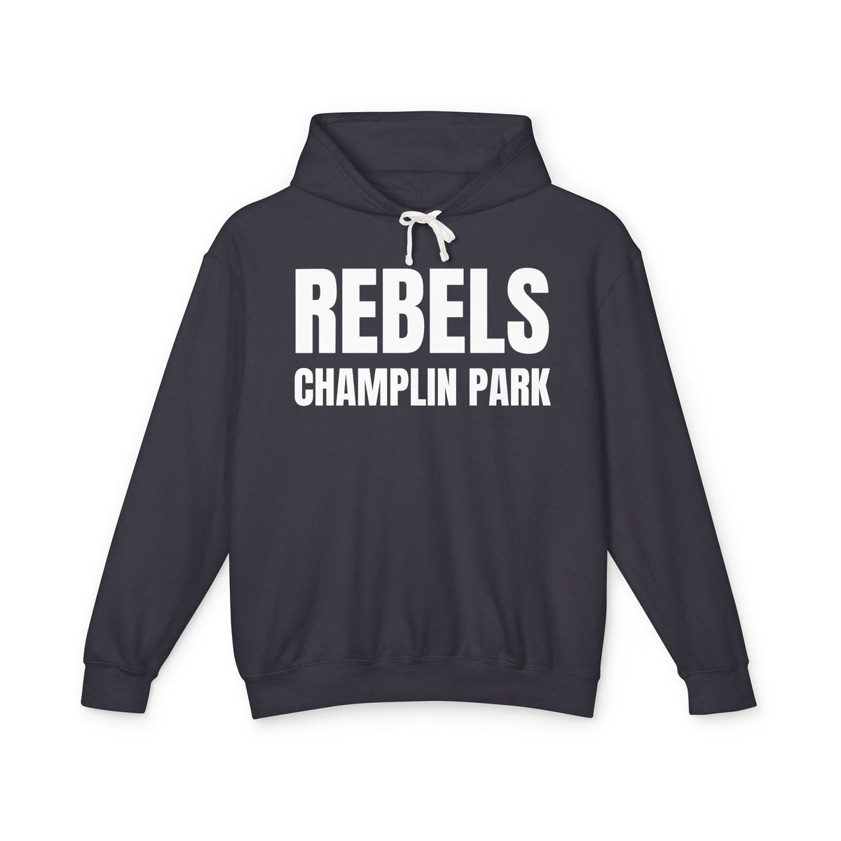 Rebels Champlin Park Hoodie White Text
