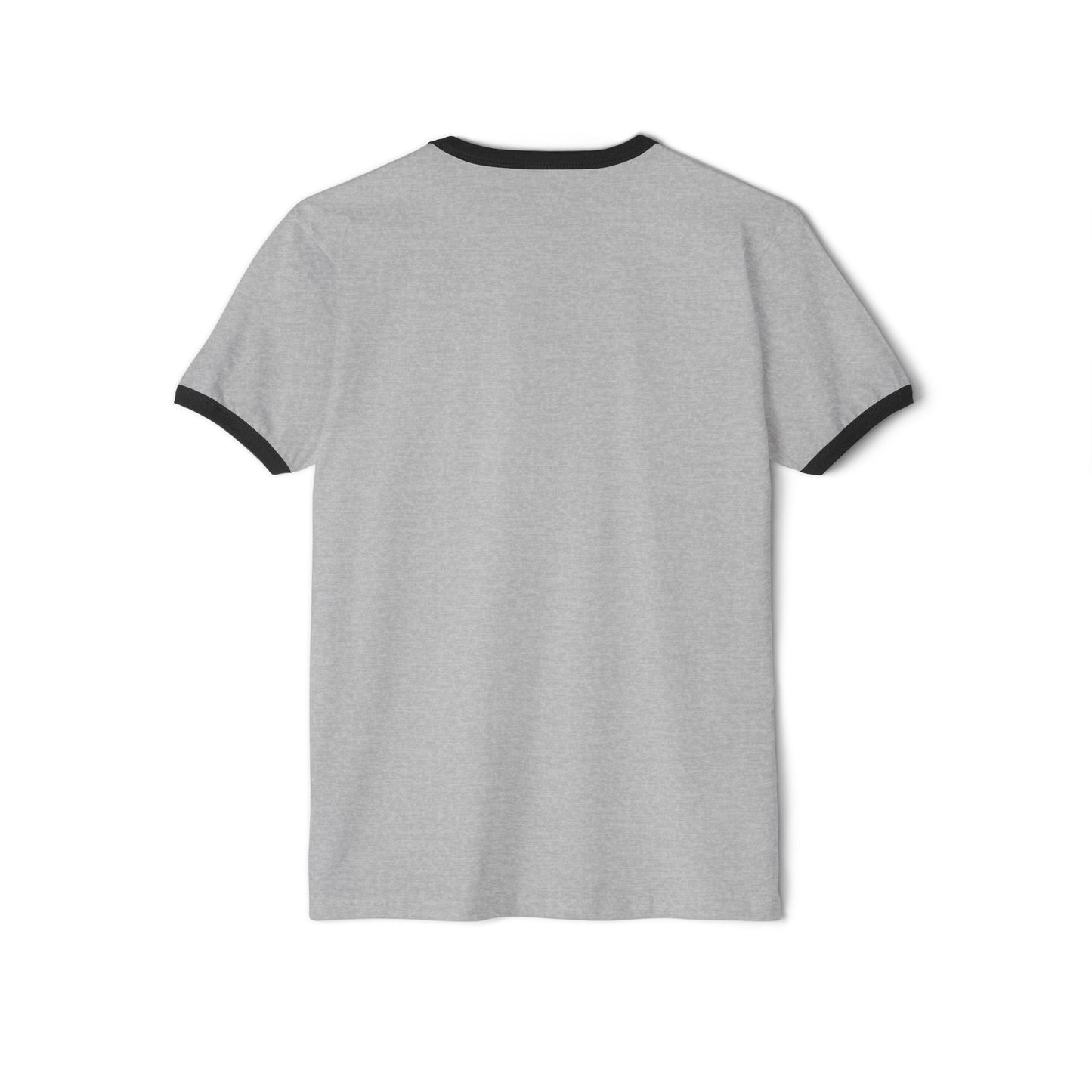 Back view of the Farmington Tigers 2026 Boys Lacrosse State Champs - Ringer Tee in gray.