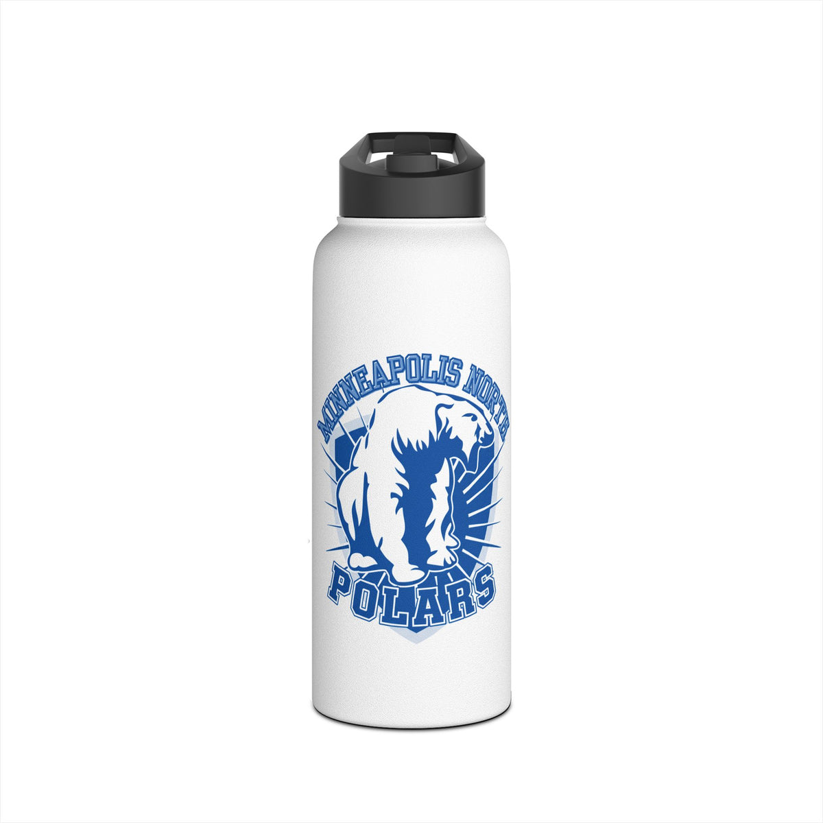 Minneapolis North Polars Stainless Steel Water Bottle, Motivational Hydration Bottle, Sports Water Bottle, Eco-Friendly Gift