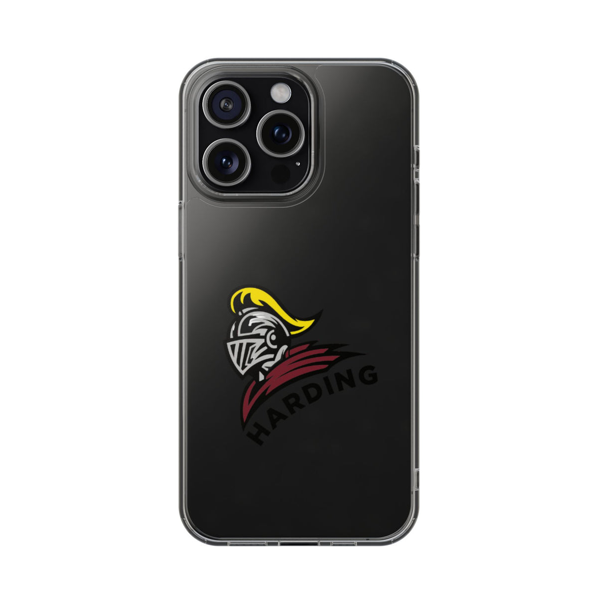 Clear Phone Case with Harding Logo