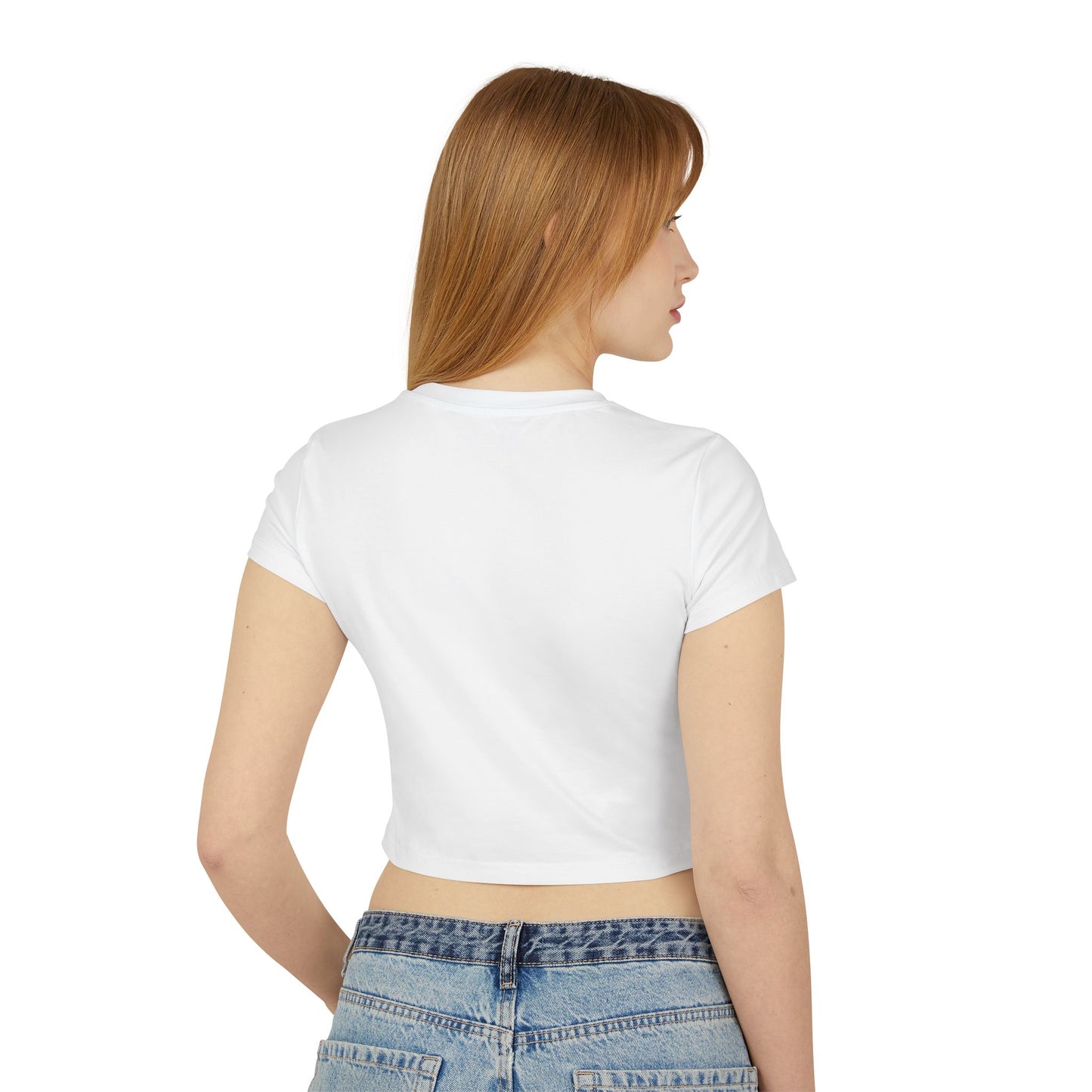 Edina Retro Women's Baby Tee - Trendy Cropped Tee for Casual Outfits