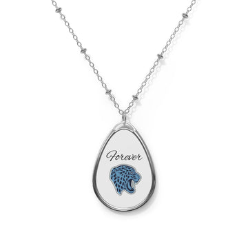 Bloomington Jefferson Jaguars Oval Pendant Necklace