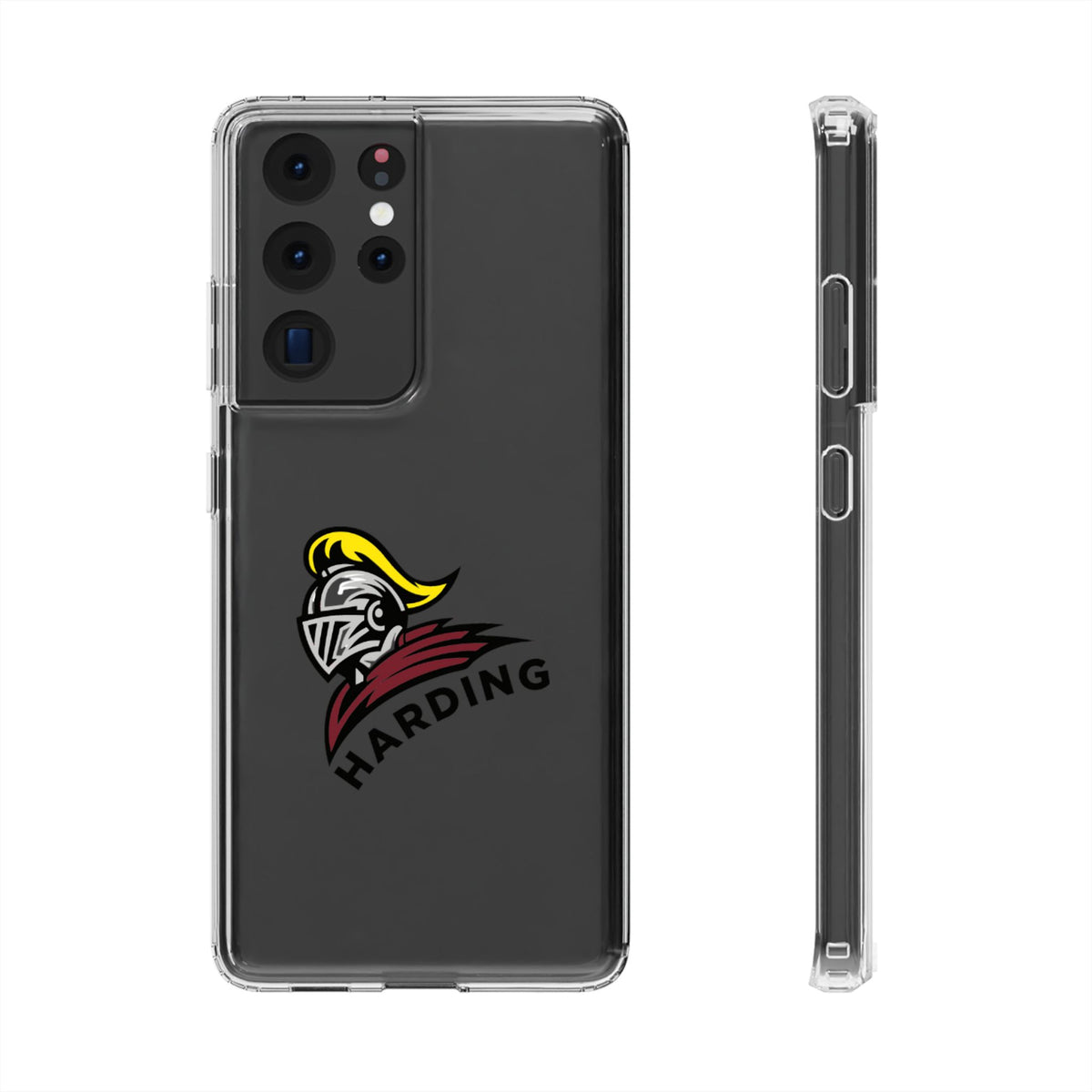 Clear Phone Case with Harding Logo