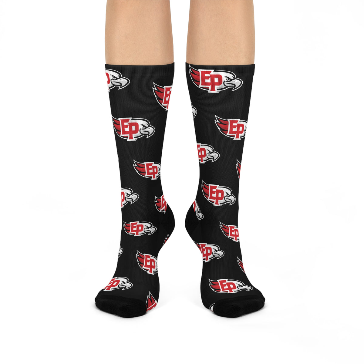 Eden Prairie Eagles Trendy Cushioned Crew Socks