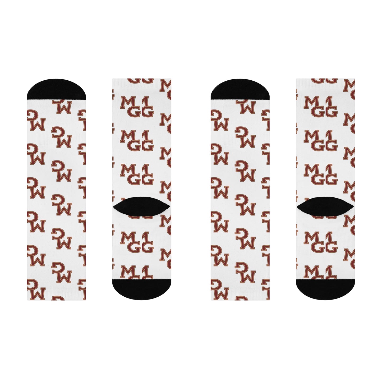 Cozy Monogrammed Cushioned Crew Socks for Everyday Comfort