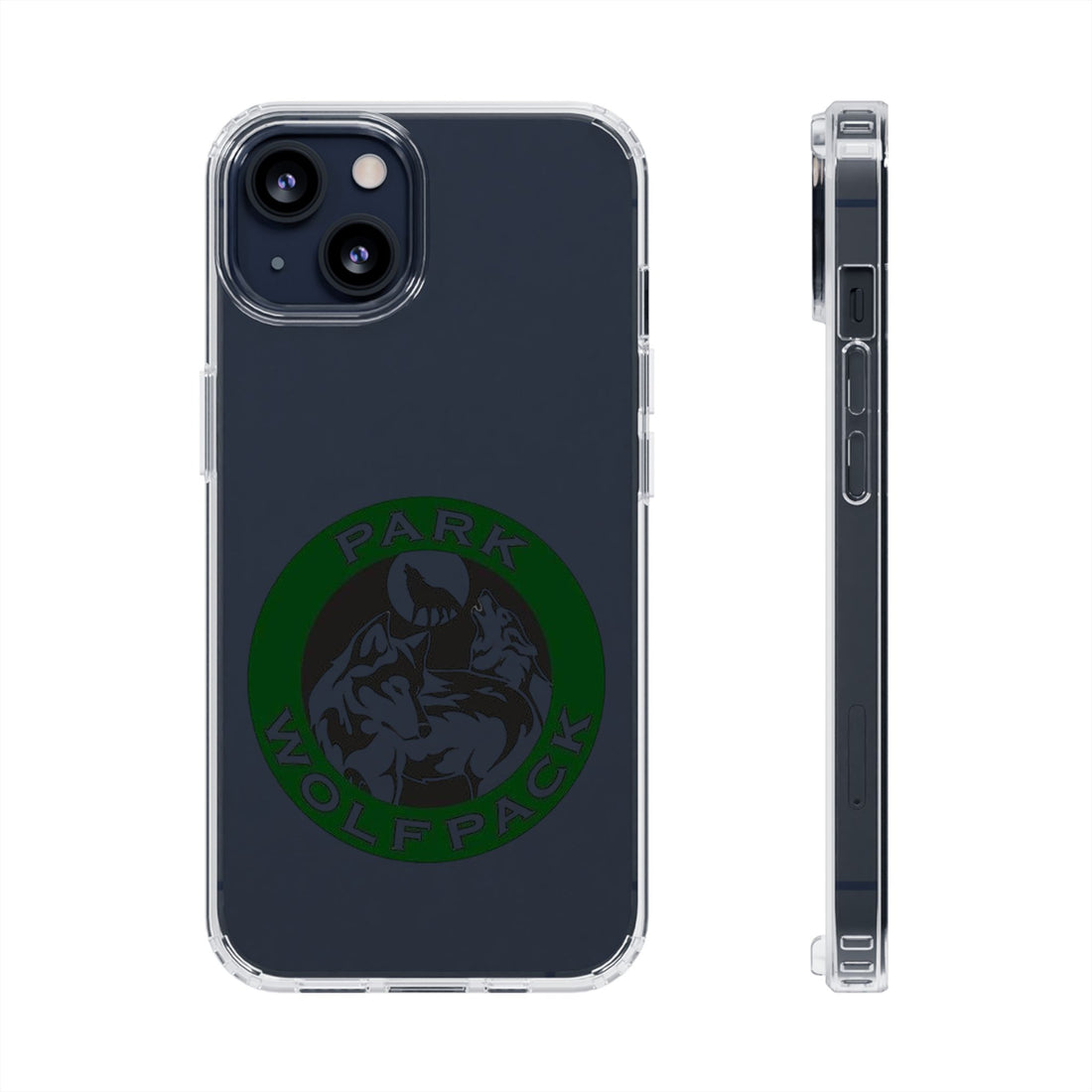 Custom Clear Phone Case - Park Wolfpack Design