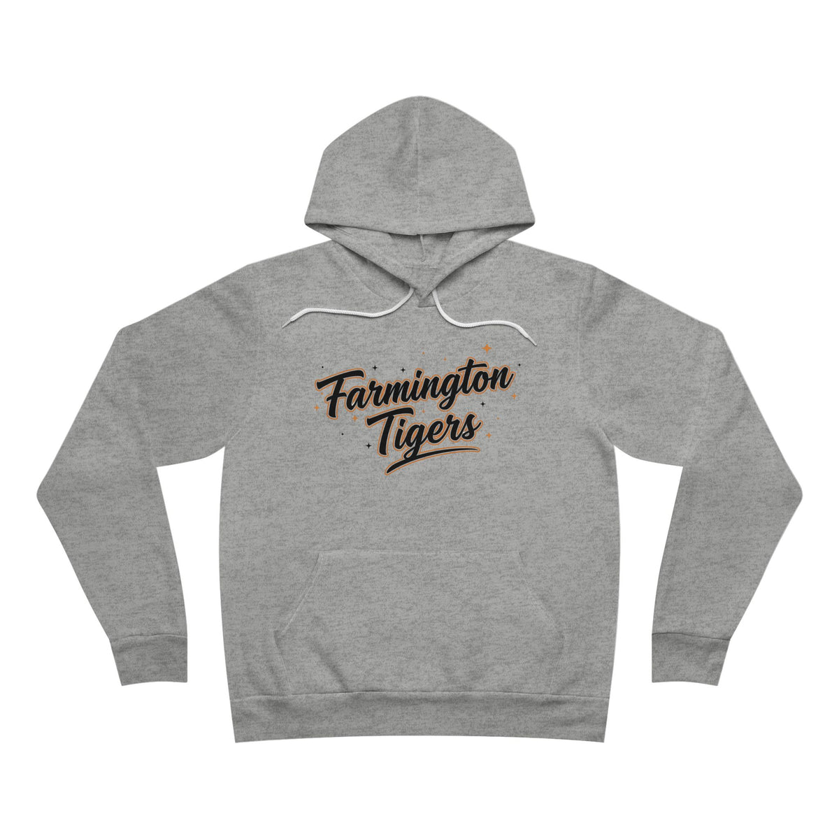 Farmington Tigers Retro Script Hoodie — School Spirit Pullover