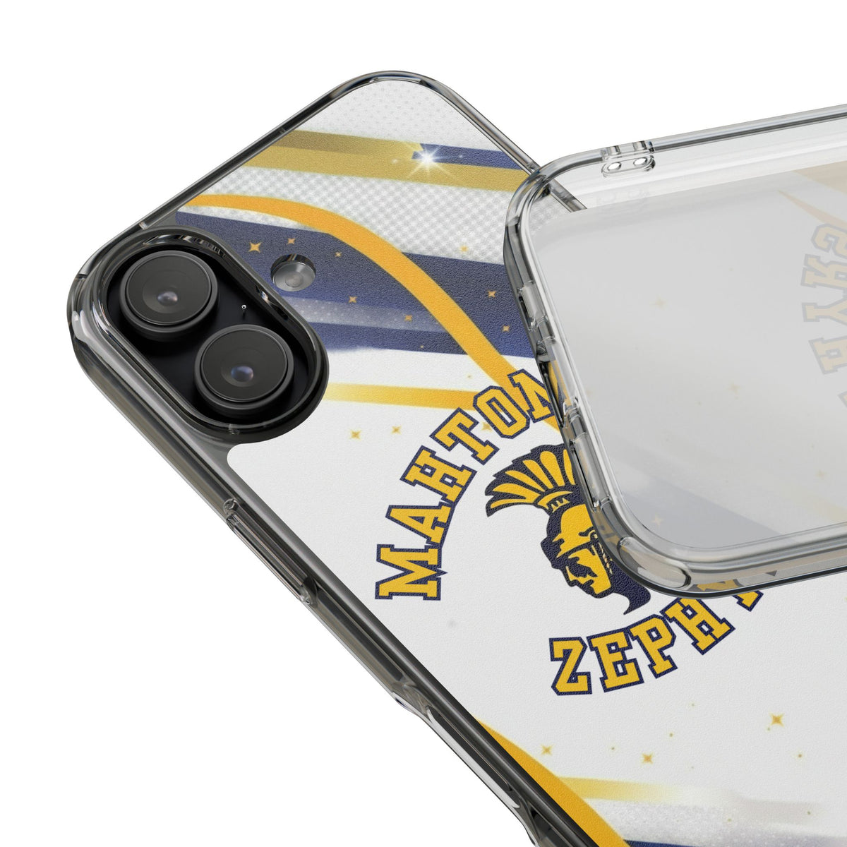 Mahtomedi Zephyrs Clear Phone Case with Bold Logo - Perfect for School Events and Graduation