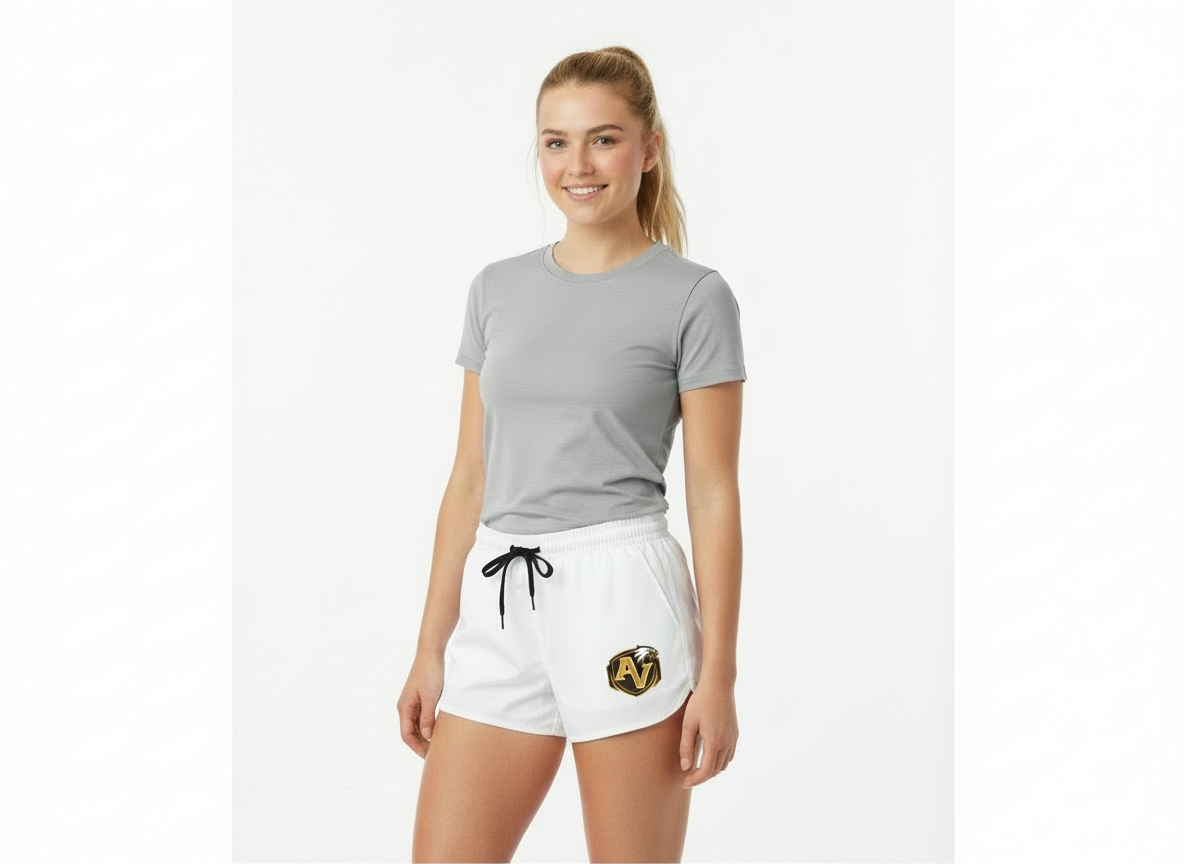 Apple Valley Eagles White Women's Casual Shorts