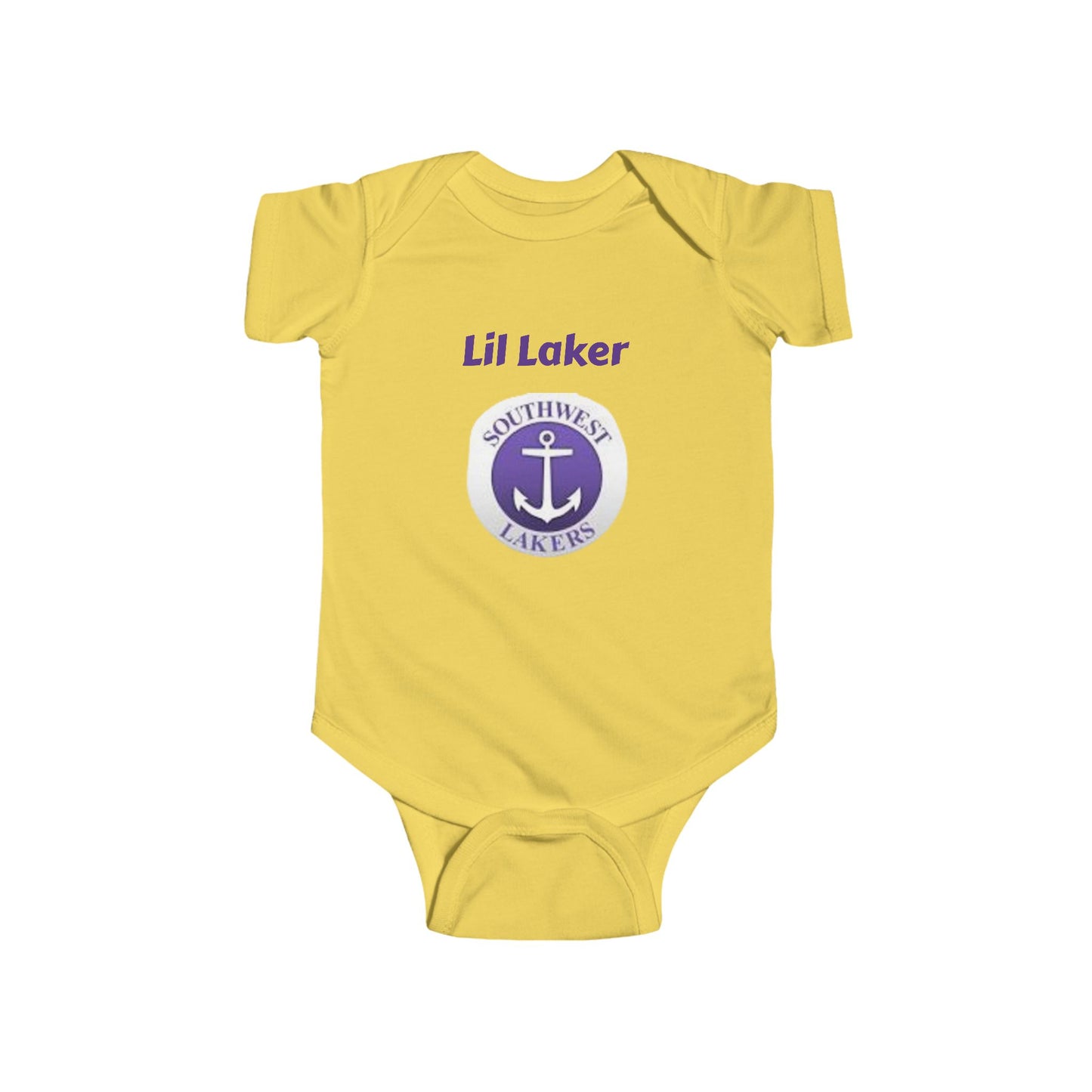 Minneapolis Southwest Cute Infant Bodysuit - Lil Laker Design for Baby Fans
