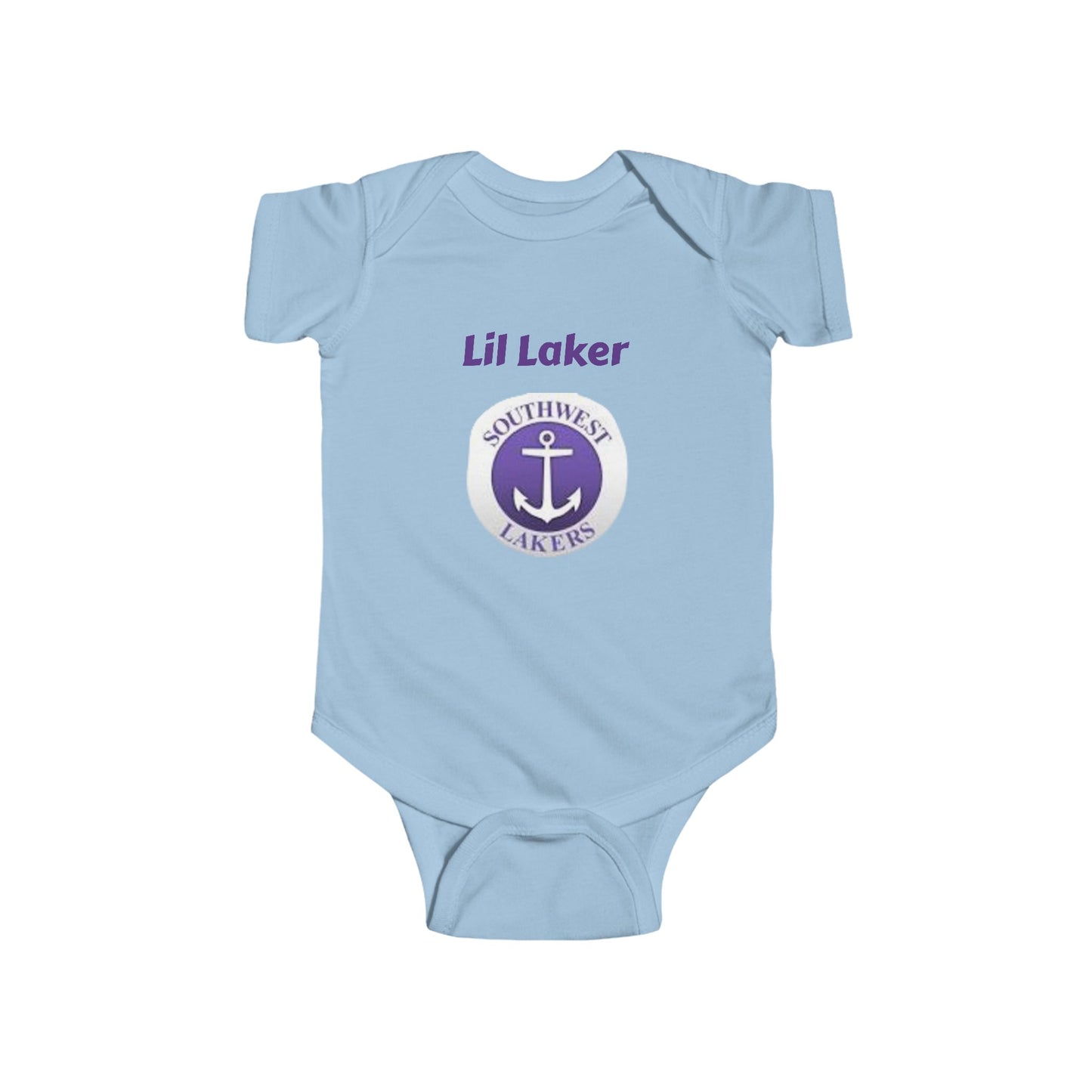 Minneapolis Southwest Cute Infant Bodysuit - Lil Laker Design for Baby Fans