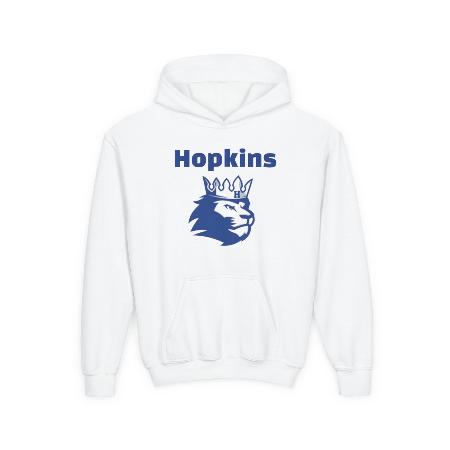 Youth Hooded Sweatshirt - 'Hopkins Royals' Design