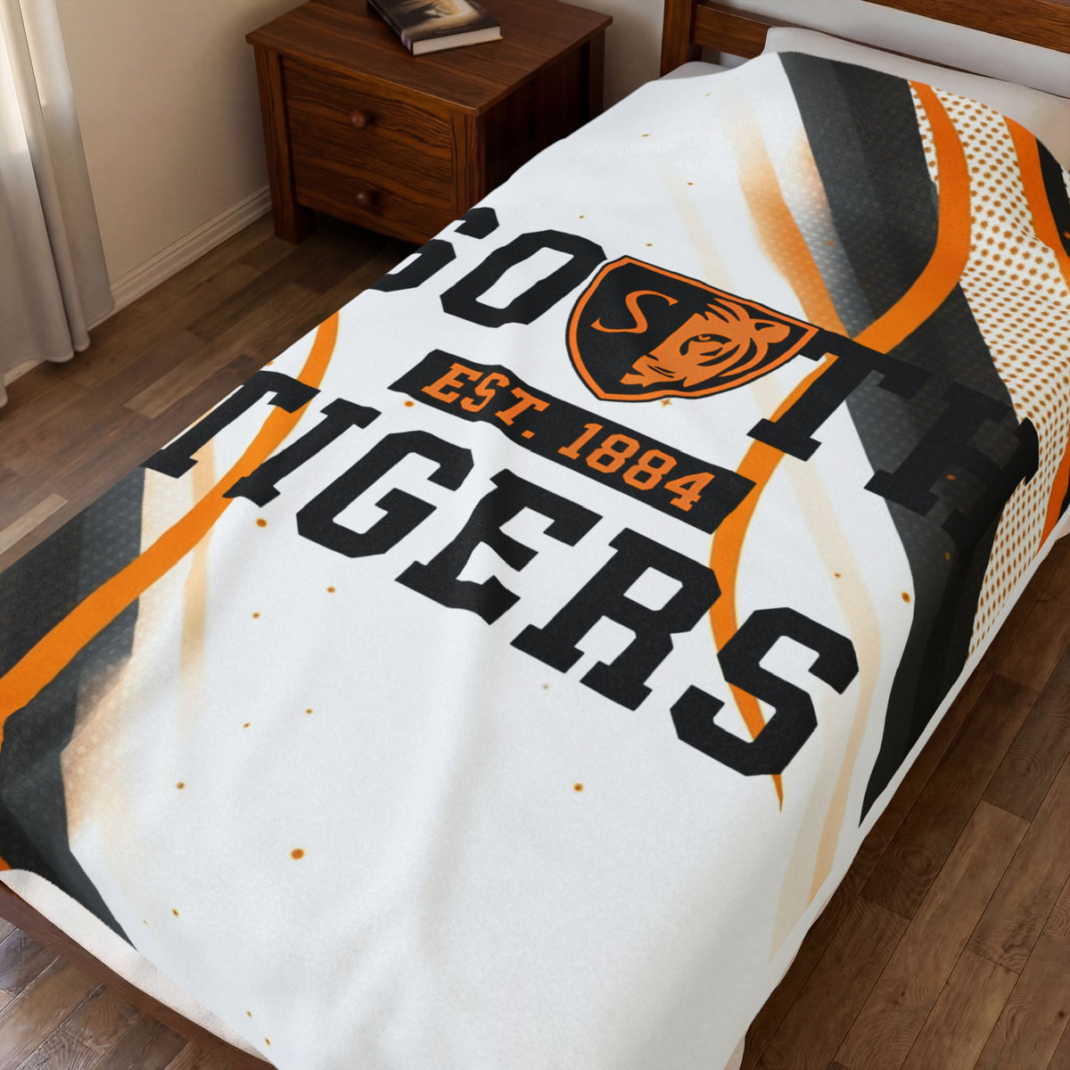 Minneapolis South Tigers Velveteen Blanket - Cozy and Loungey
