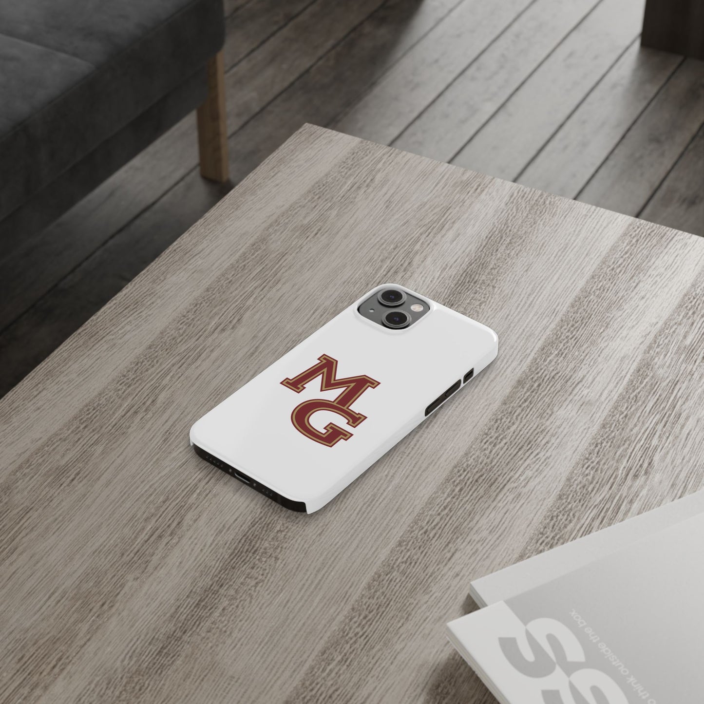 Maple Grove Crimson Slim Phone Case - Stylish Custom Cover for Daily Protection
