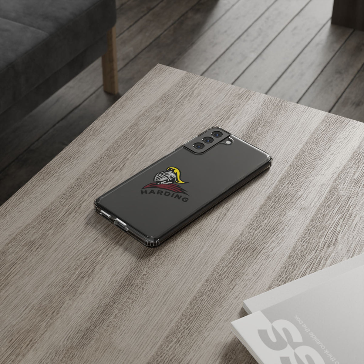 Clear Phone Case with Harding Logo