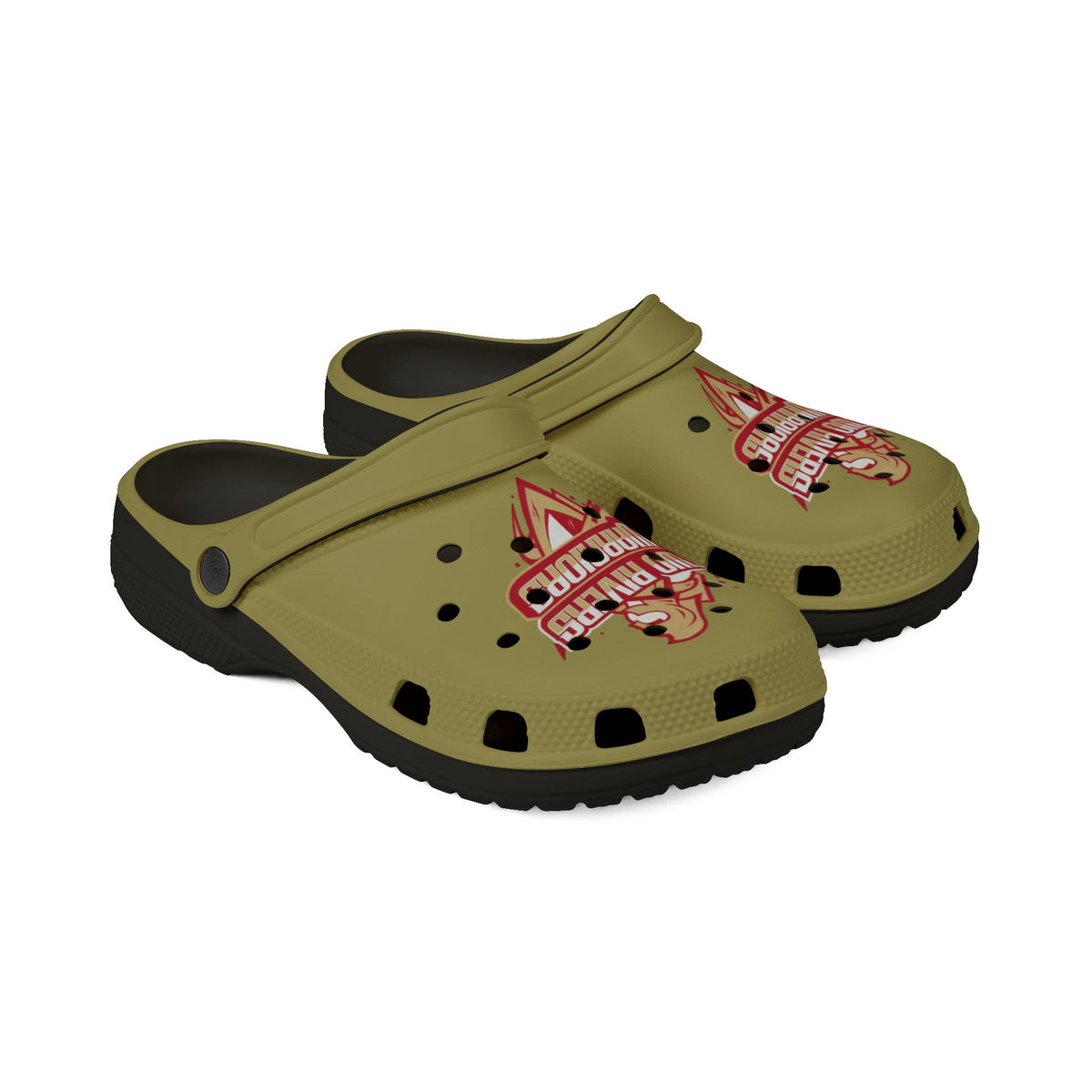 Two Rivers Warriors EVA Foam Rubber Shoes - Hawks Team Clogs for Sports Fans