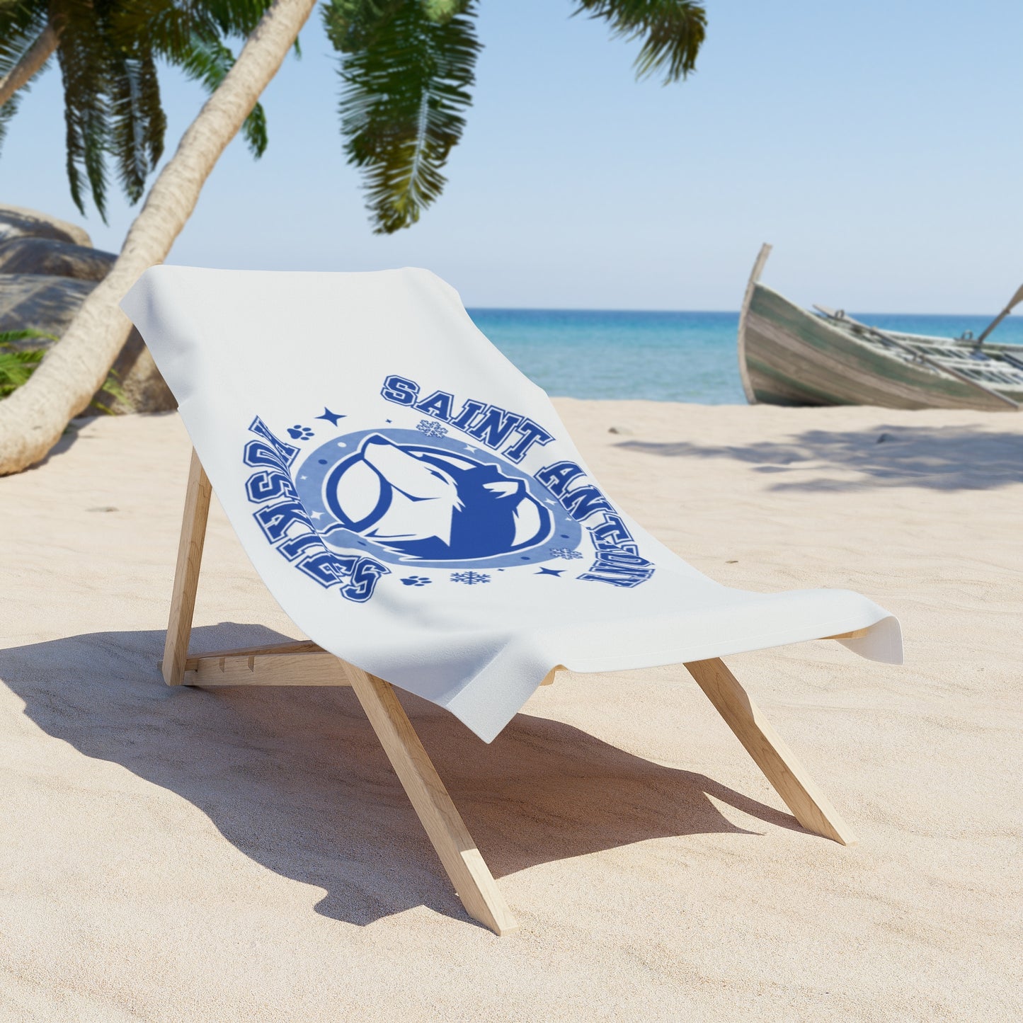 Saint Anthony Huskies Beach Towel - Perfect for Summer Fun and Spring Break