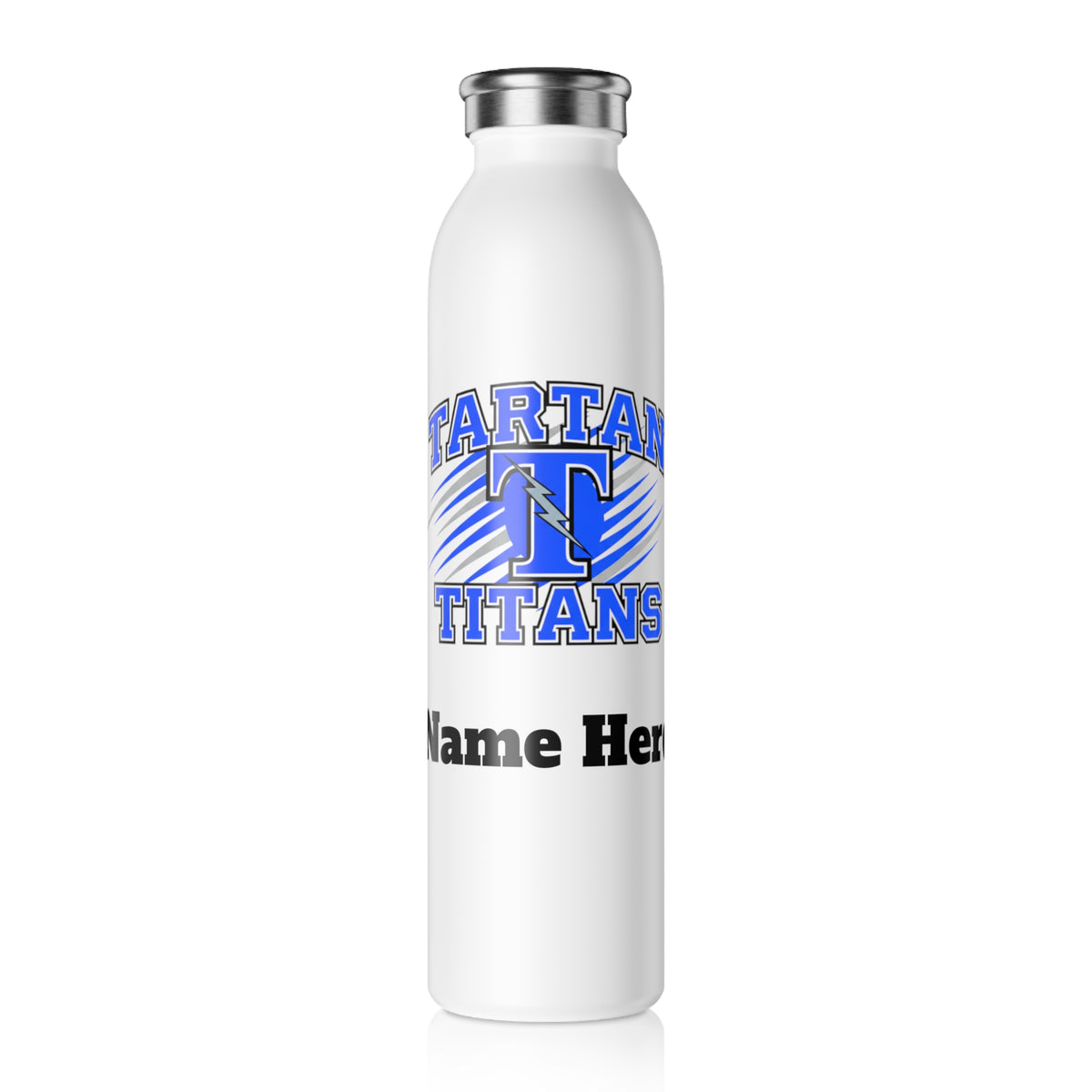 Tartan Titans Slim Water Bottle — Stainless Insulated Bottle