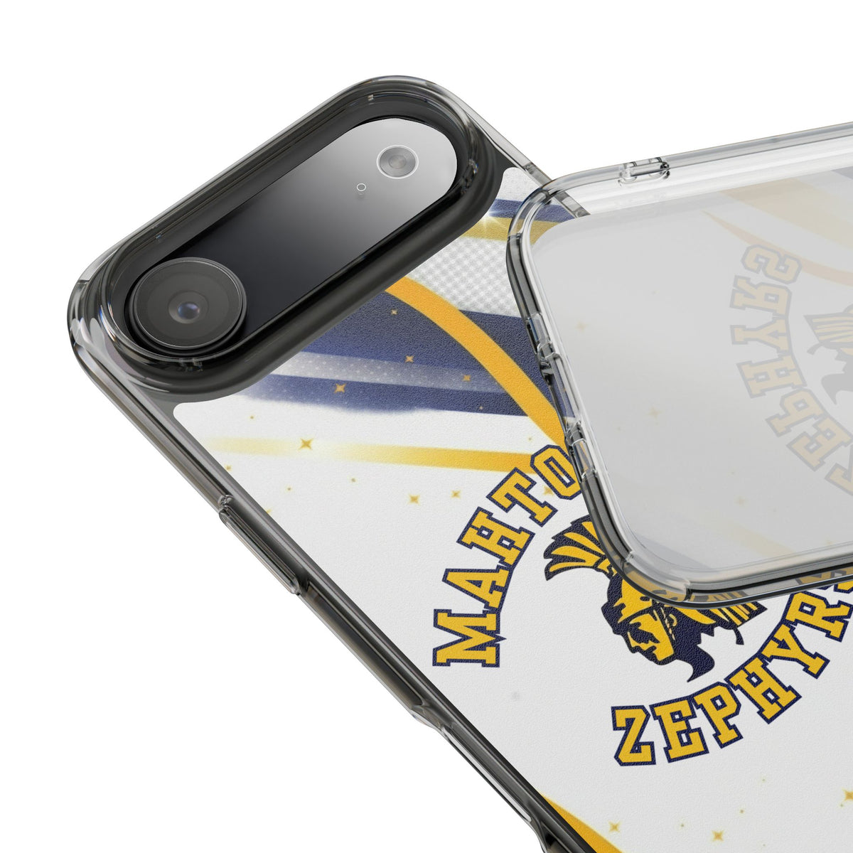 Mahtomedi Zephyrs Clear Phone Case with Bold Logo - Perfect for School Events and Graduation
