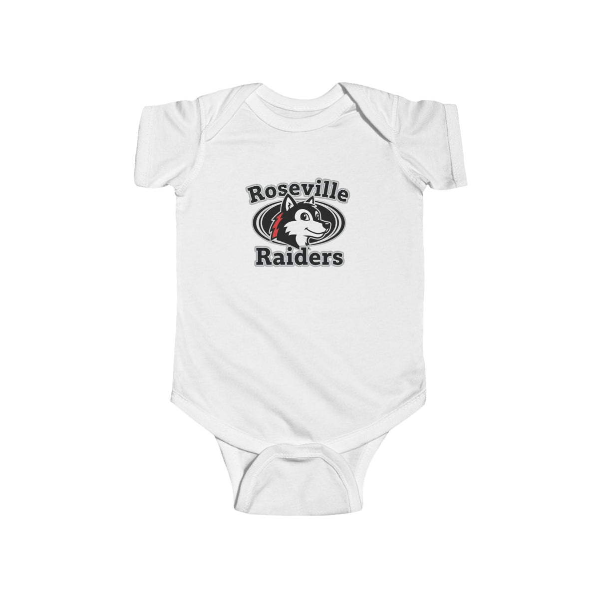 Roseville Raiders Infant Bodysuit - Cute Baby Sports Apparel
