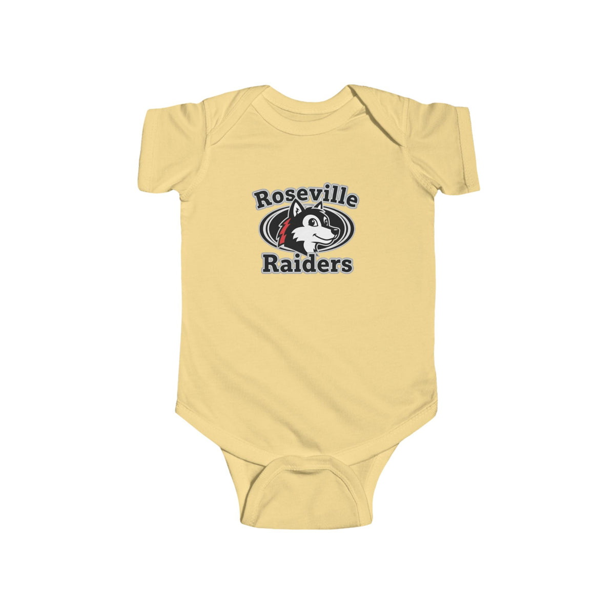 Roseville Raiders Infant Bodysuit - Cute Baby Sports Apparel