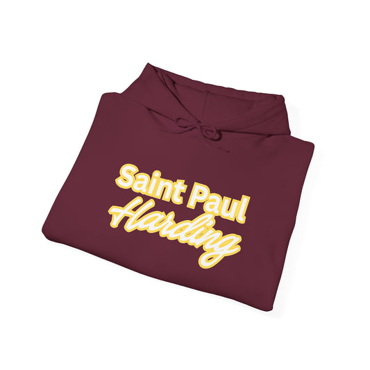Saint Paul Harding Hoodie — Retro Script City Sweatshirt