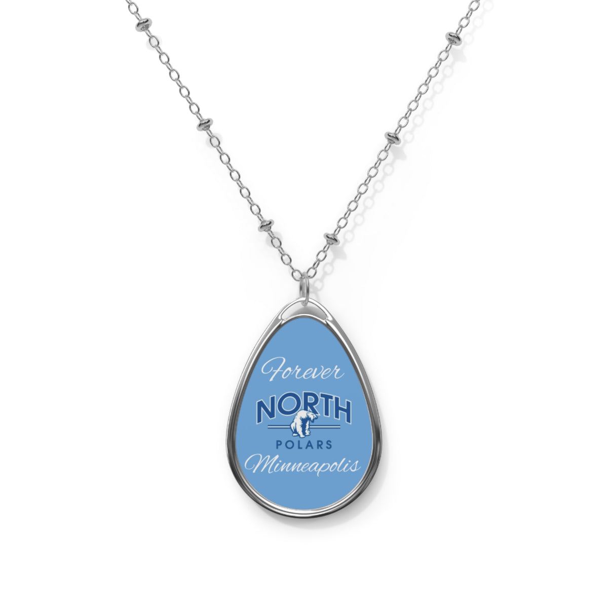 Minneapolis North Polars Elegant "Forever" Oval Necklace