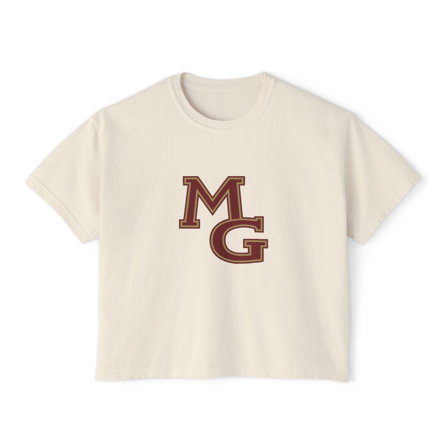 Maple Grove Crimson Stylish Women's Boxy Tee - Casual & Comfy
