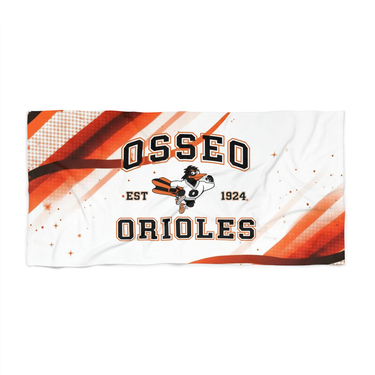 Osseo Orioles Beach Towel - Fun and Stylish Summer Essential for Beach Lovers