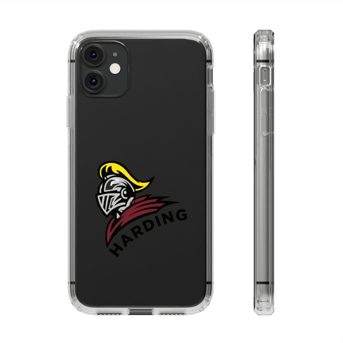 Clear Phone Case with Harding Logo