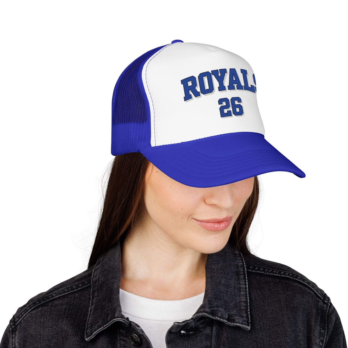 Woodbury Royals Class of 2026 Blue Foam Trucker Hat
