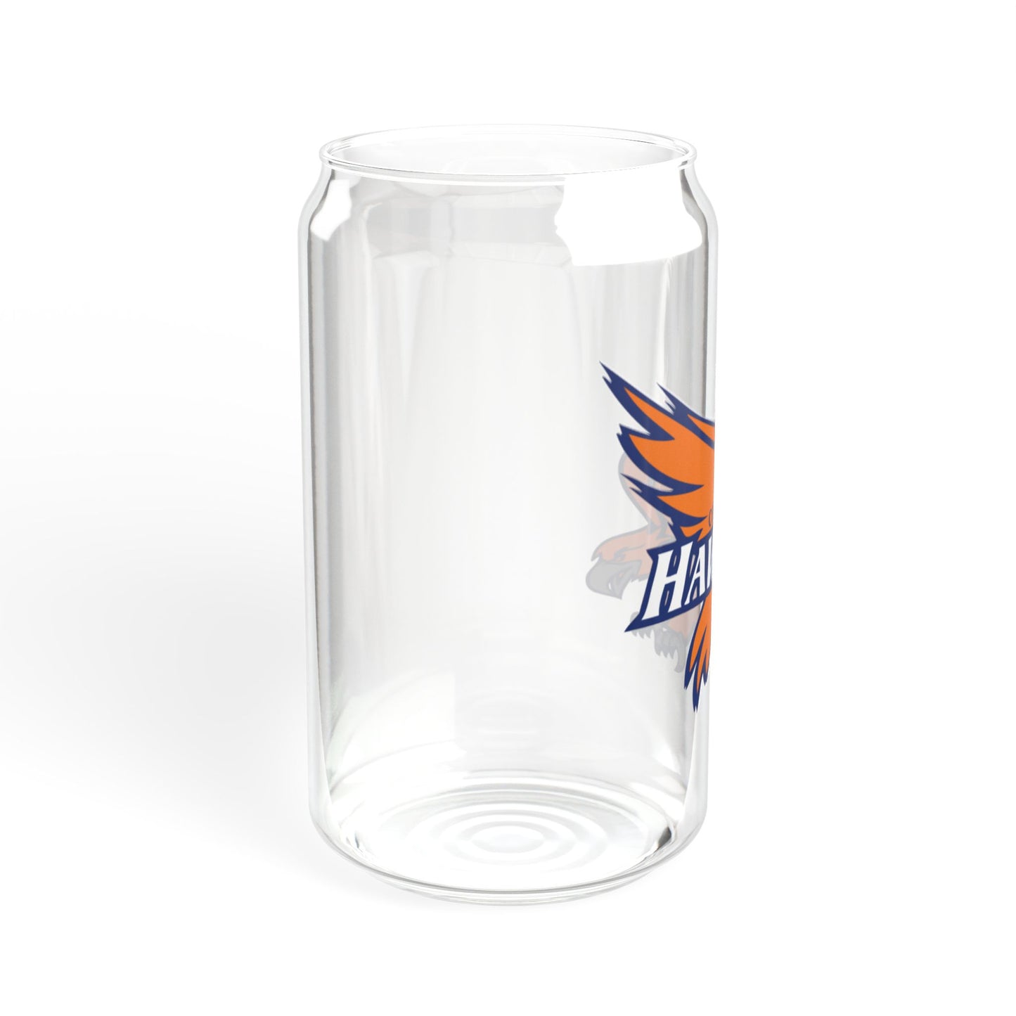 Robbinsdale Cooper Hawks 16oz Sipper Glass with Bamboo Lid - Eco-Friendly Drinkware for Fans