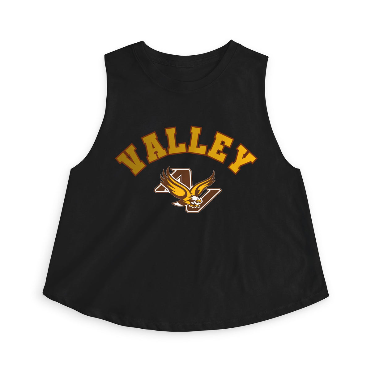 Apple Valley Eagles Crop Top — Retro Script Athletic Women's Tank