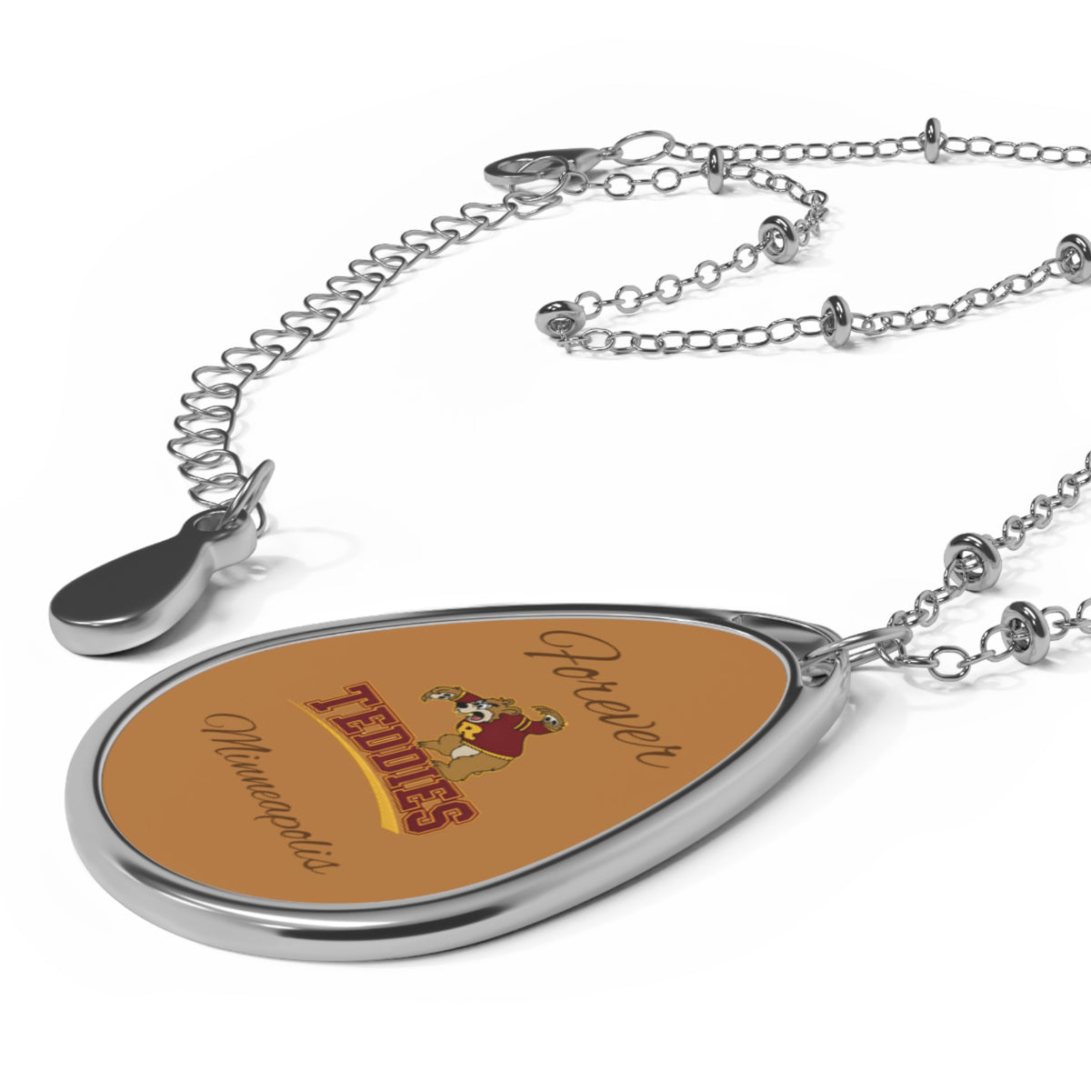 Minneapolis Roosevelt Teddies Oval "Forever" Necklace