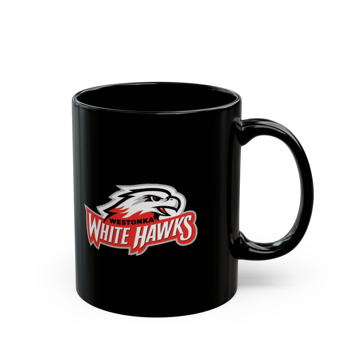 Mound Westonka White Hawks Black Coffee Mug - 11oz or 15oz