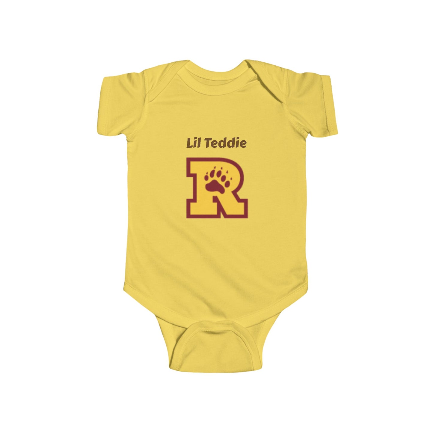 Minneapolis Roosevelt Cute Infant Bodysuit - 'Lil Teddie' Personalized Baby Outfit
