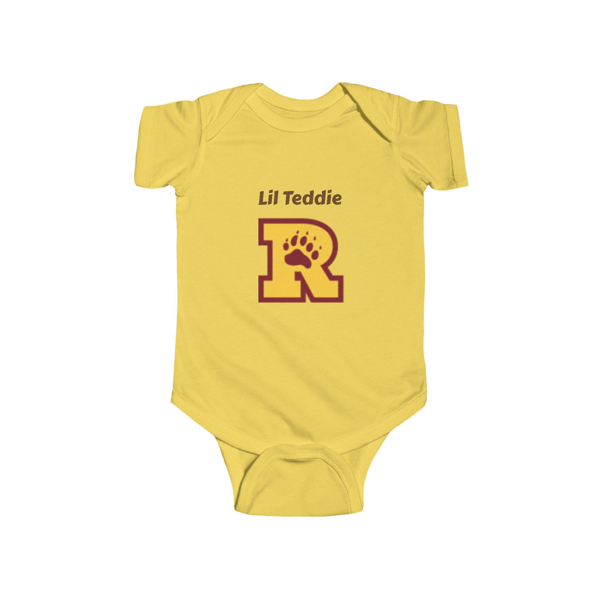 Minneapolis Roosevelt Cute Infant Bodysuit - 'Lil Teddie' Personalized Baby Outfit