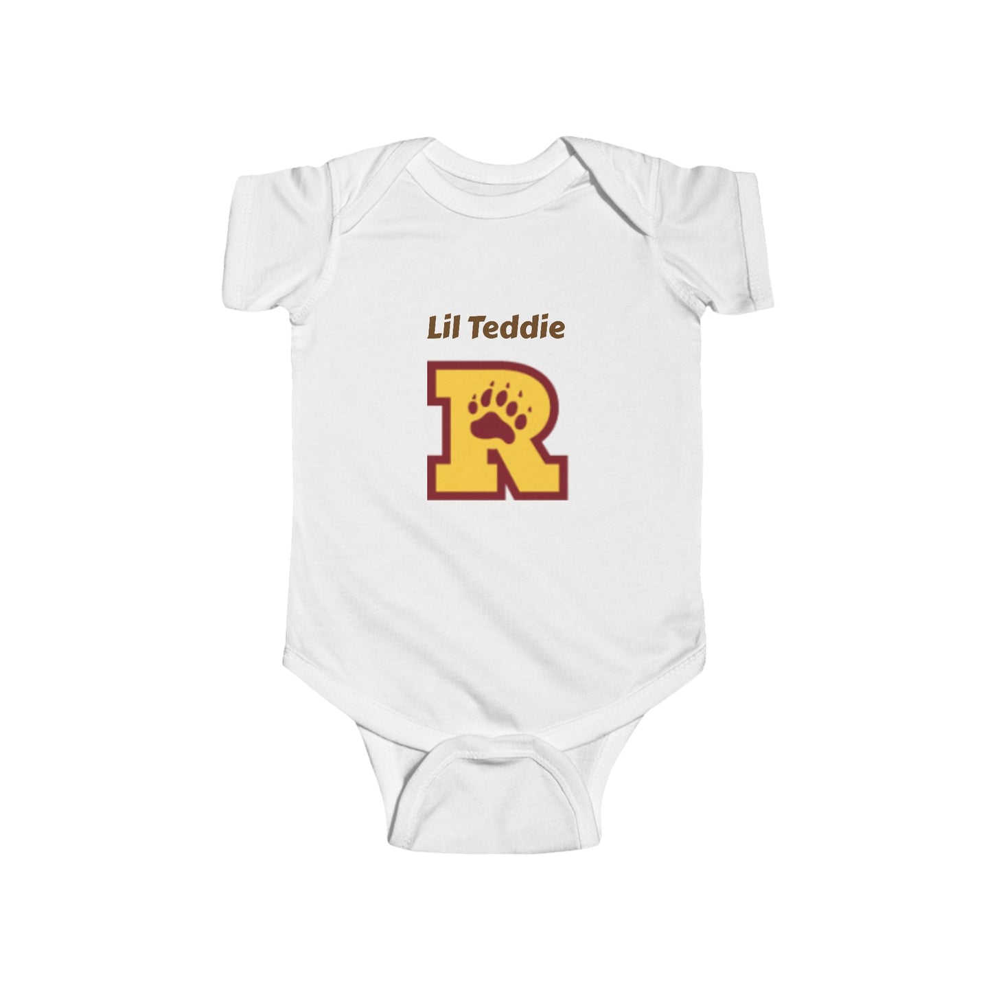 Minneapolis Roosevelt Cute Infant Bodysuit - 'Lil Teddie' Personalized Baby Outfit