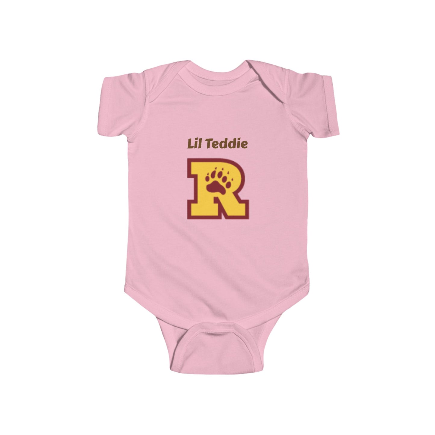 Minneapolis Roosevelt Cute Infant Bodysuit - 'Lil Teddie' Personalized Baby Outfit