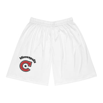 Minneapolis Camden White Basketball Shorts for Sports Enthusiasts