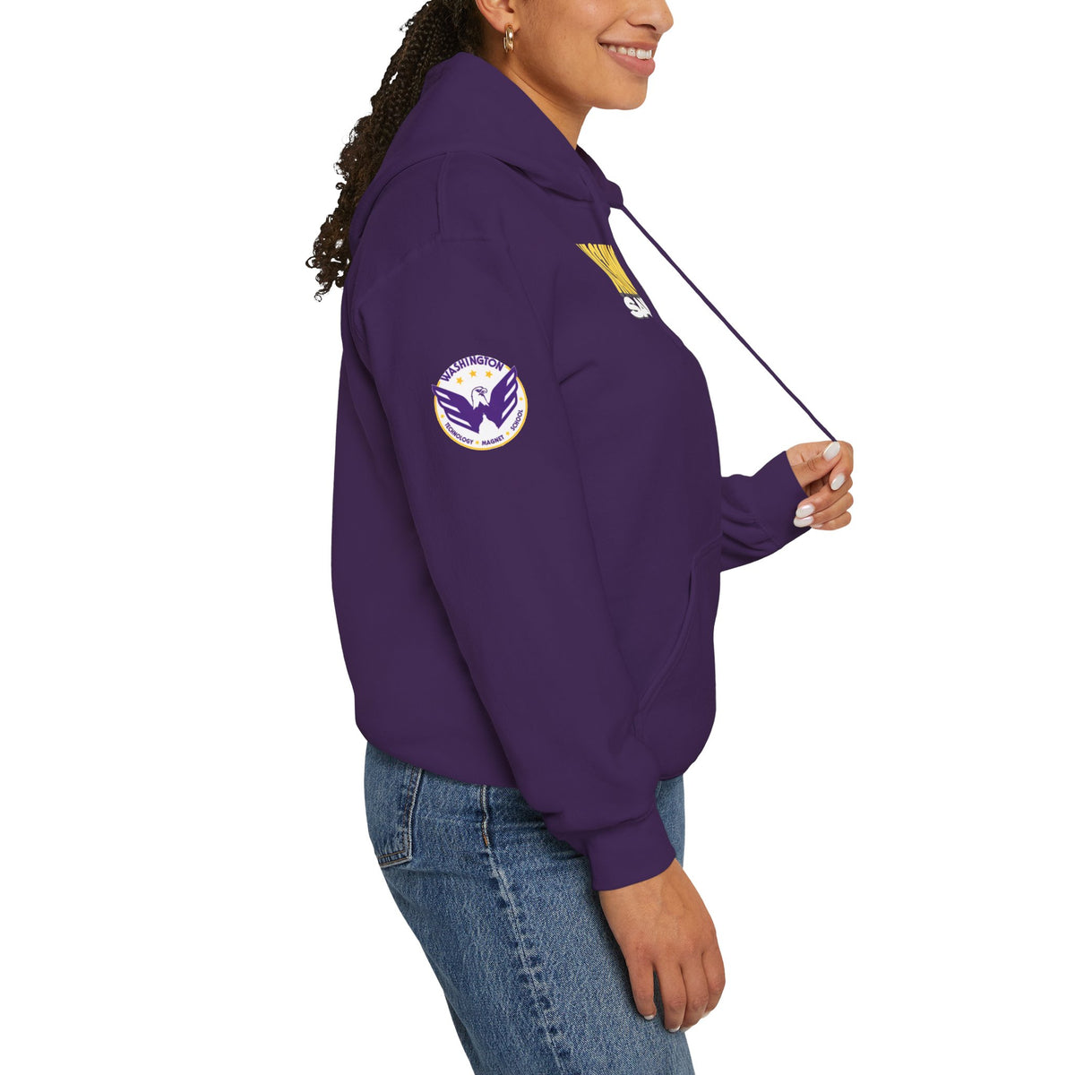 Saint Paul Washington Tech Eagles Purple Sports Hoodie