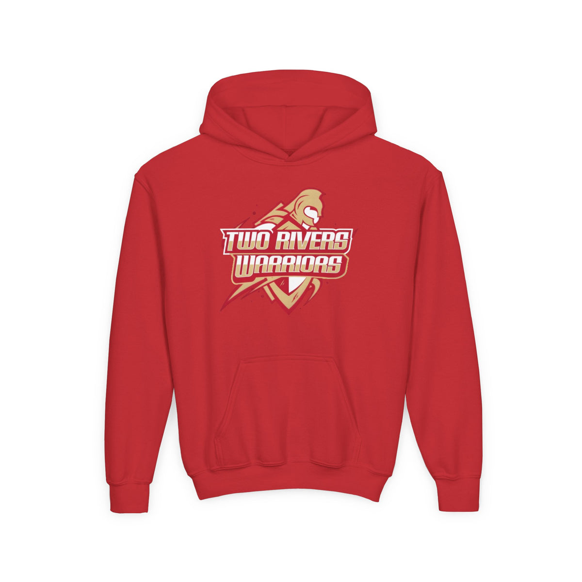 Two Rivers Warriors Logo Youth Sporty Hoodie