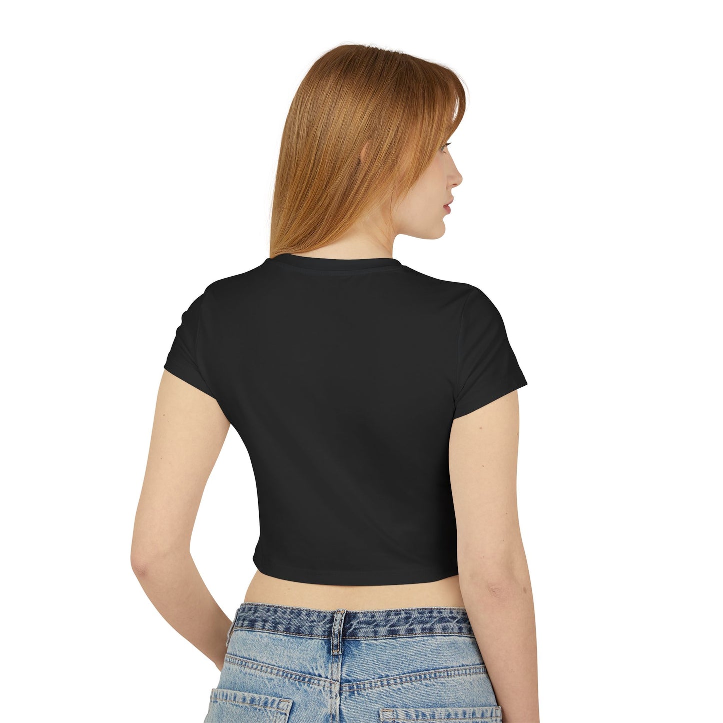 Edina Retro Women's Baby Tee - Trendy Cropped Tee for Casual Outfits