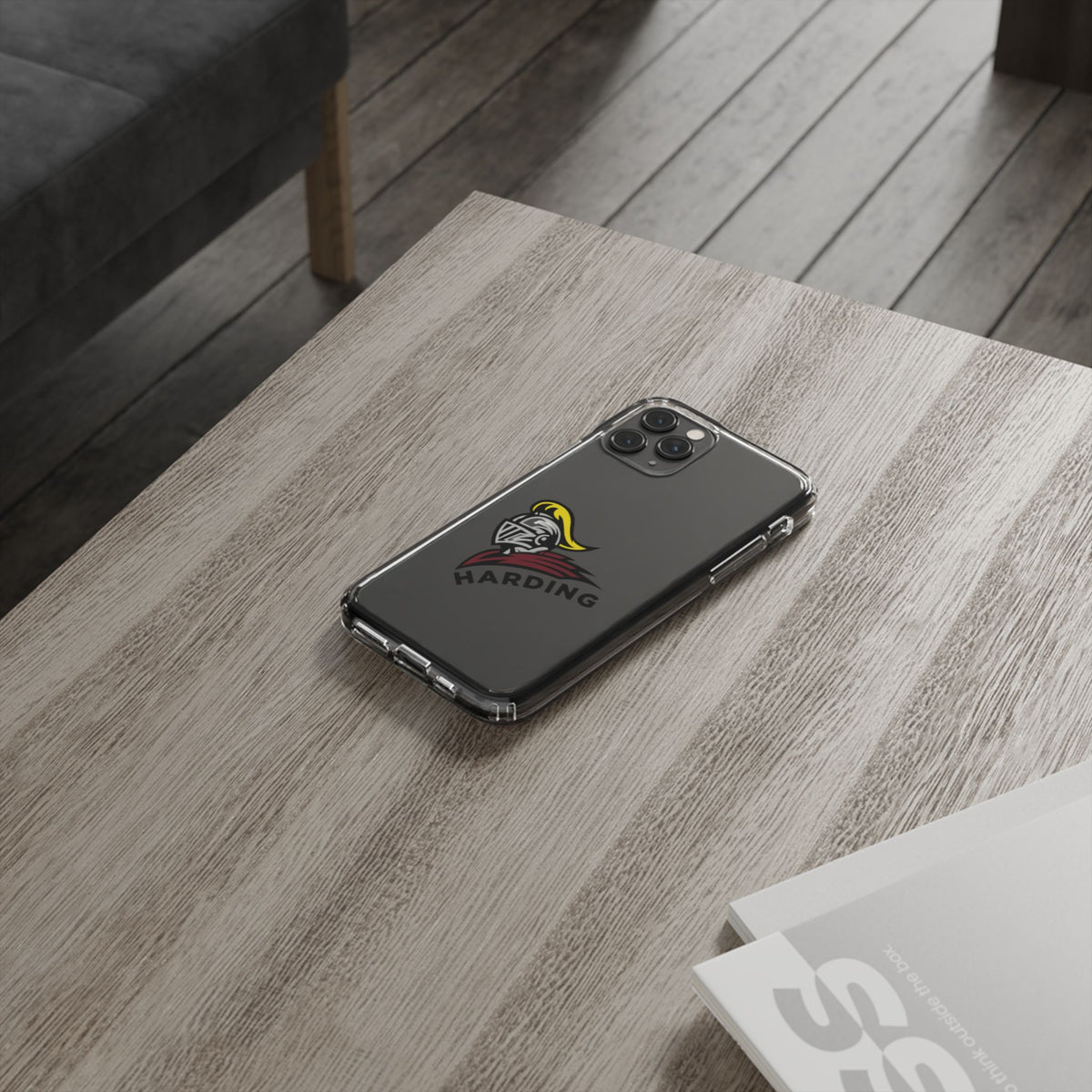 Clear Phone Case with Harding Logo