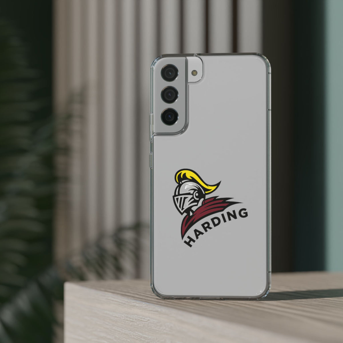 Clear Phone Case with Harding Logo