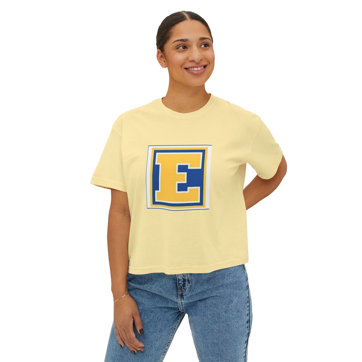 Minneapolis Edison Tommies Casual Boxy Tee - Trendy Women's Top