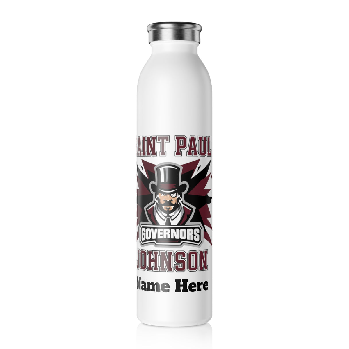 Saint Paul Johnson Slim Water Bottle — Stainless Insulated Bottle