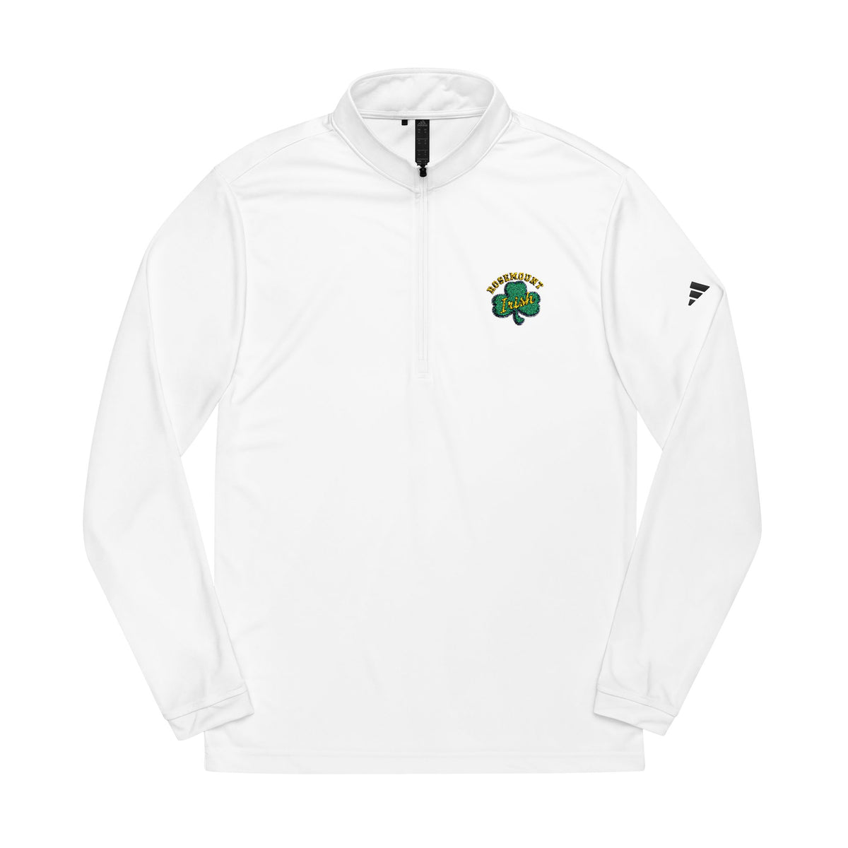 Embroidered Shamrock Quarter-Zip Pullover — adidas® Performance Golf Top